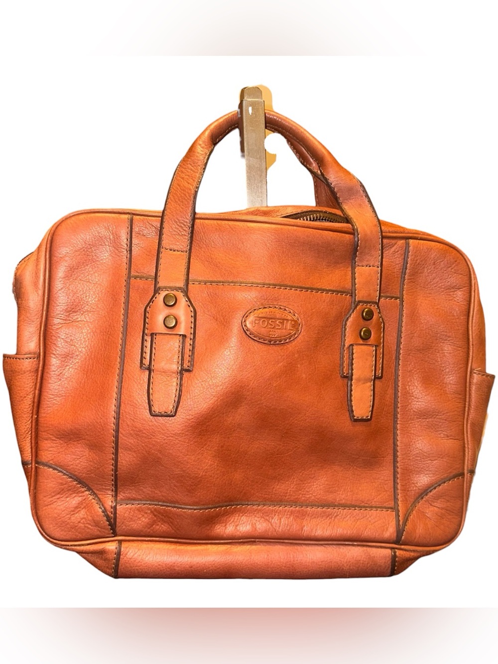 FOSSIL Vintage Computer Bag Briefcase XL Leather